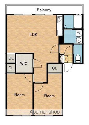 レトア東佐野(2LDK/2階)の間取り写真