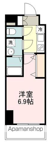 プライムアーバン仙台木町通(1K/4階)の間取り写真