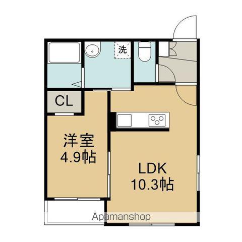 日の出3丁目AP(1LDK/2階)の間取り写真