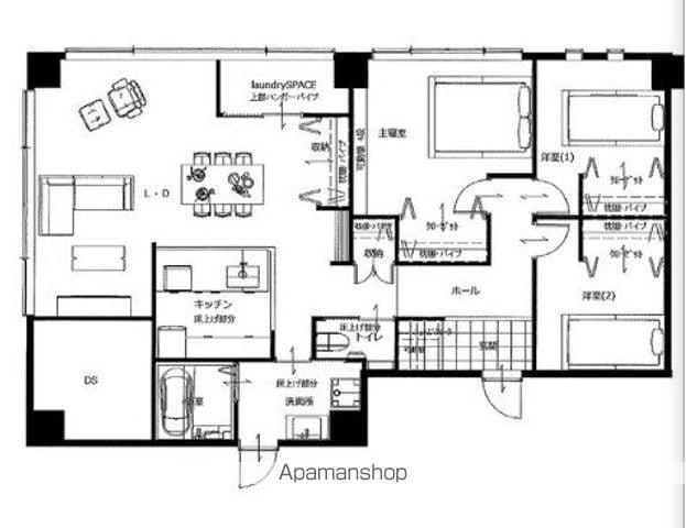 ピュアレジデンス(3SLDK/6階)の間取り写真