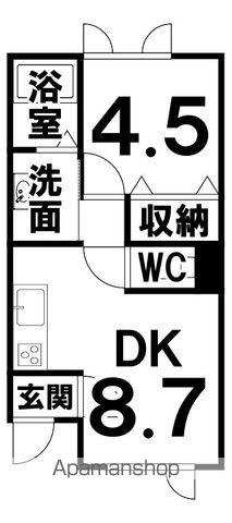 千大マンション(1DK/1階)の間取り写真