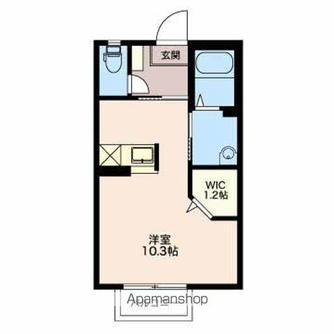 エーデルハイム(1K/2階)の間取り写真