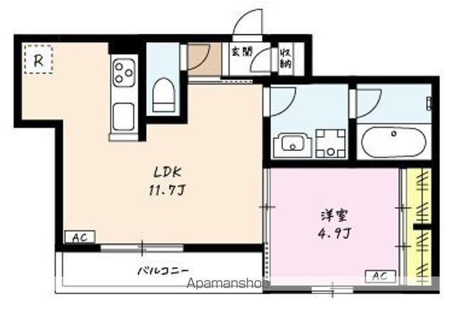 ハウオリコートⅡ(1LDK/1階)の間取り写真