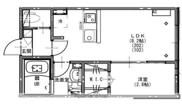 KEIAI RESIDENCE 新柏Ⅲ(1LDK/1階)の間取り写真