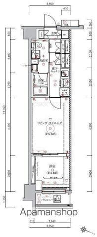 ベルシード板橋本町プレミアⅡ(1LDK/8階)の間取り写真