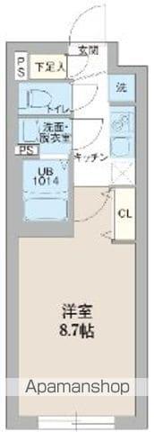 プロスタイルウェルス東武練馬(1K/3階)の間取り写真