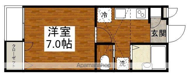 メゾンKT(1K/2階)の間取り写真