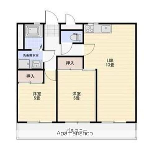 センチュリーコウワ(2LDK/3階)の間取り写真