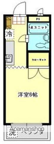 グリーン・ヒル(1K/1階)の間取り写真