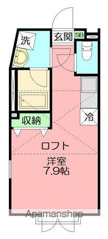 シェルガーデンMAKO(ワンルーム/2階)の間取り写真