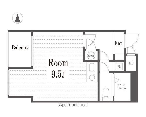 コリンズ86ビル(1K/3階)の間取り写真