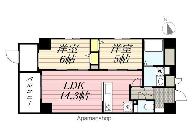 大手門3丁目ビル(2SLDK/7階)の間取り写真