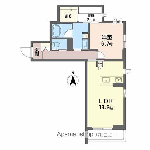 ロイヤルグランコート虎丸(1SLDK/3階)の間取り写真
