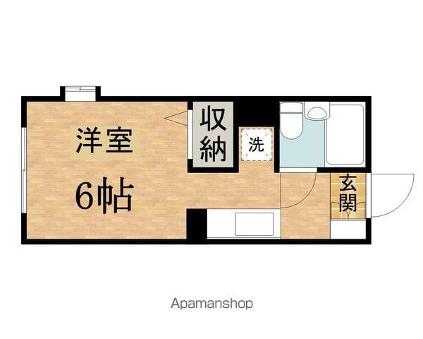 メゾンドPOST(ワンルーム/2階)の間取り写真