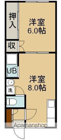 福寿ハイツ(1DK/2階)の間取り写真