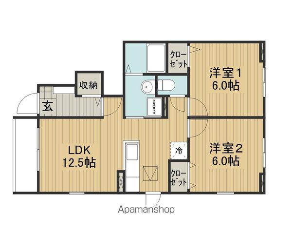 サンヒルズ(2LDK/1階)の間取り写真