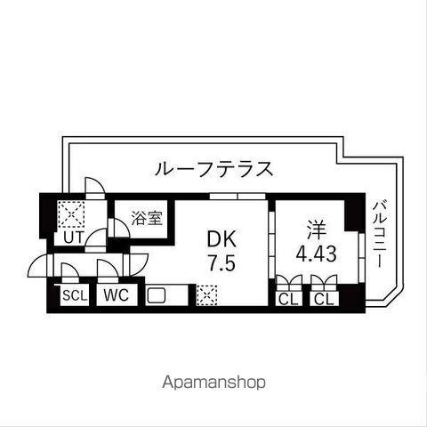 TRADIS大塚(1DK/8階)の間取り写真