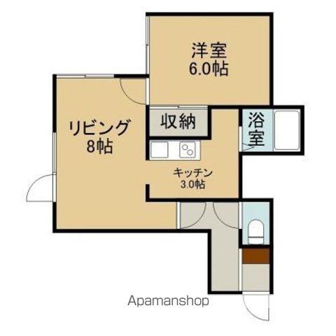 サンロード高盛Ⅱ(1LDK/2階)の間取り写真