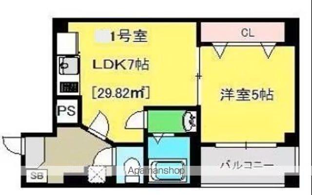 エクセレントコート千葉新宿 6階階 間取り