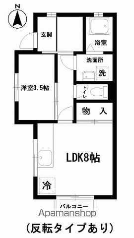 コーポOKAMOTO(1LDK/1階)の間取り写真