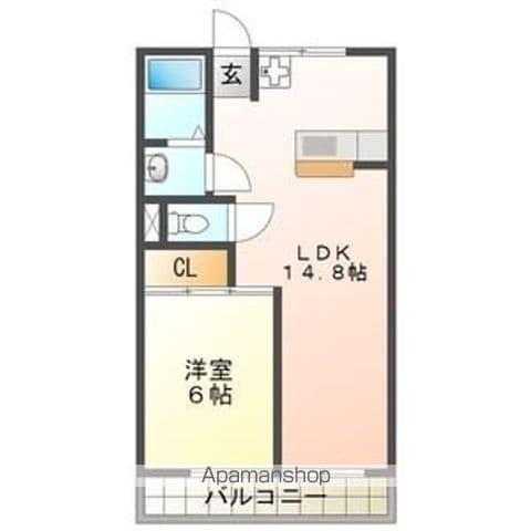 ルビーハイツ大森Ⅱ(1LDK/2階)の間取り写真