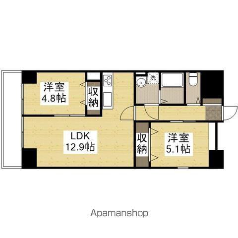 MISTRAL姫路駅前Ⅷ安田(2LDK/2階)の間取り写真
