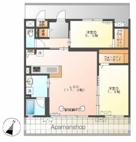 パルクエンテ(2LDK/1階)の間取り写真
