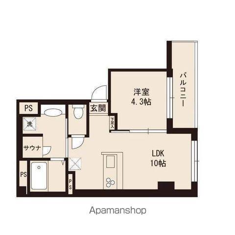 B＇CASA金町イースト(1LDK/4階)の間取り写真