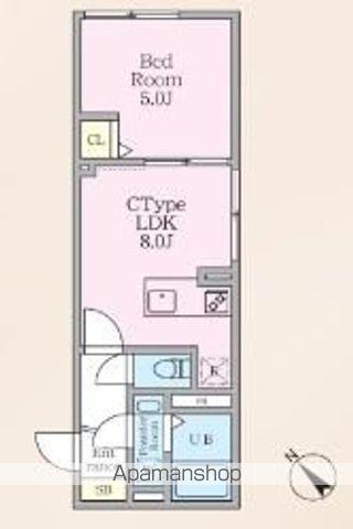 エルファーロ早稲田(1LDK/1階)の間取り写真