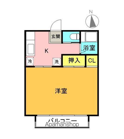 AHハイツ(2K/2階)の間取り写真