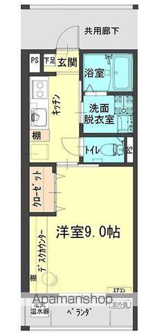 レジデンス山田 Ⅱ号館(1K/2階)の間取り写真
