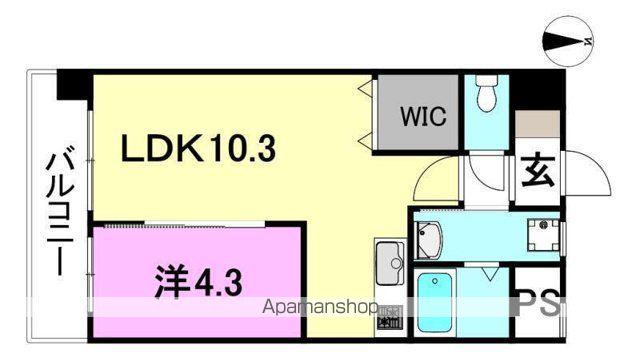 MAYFAIR南江戸PREMIUM(1LDK/7階)の間取り写真