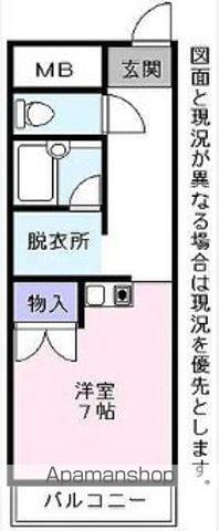 NASU1ビル(ワンルーム/4階)の間取り写真