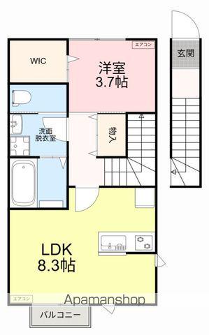 セフィラ上杉(1LDK/2階)の間取り写真