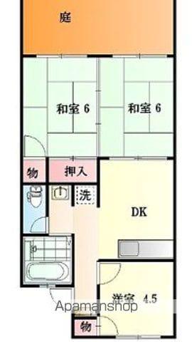 セジュールミヤケ(3DK/1階)の間取り写真