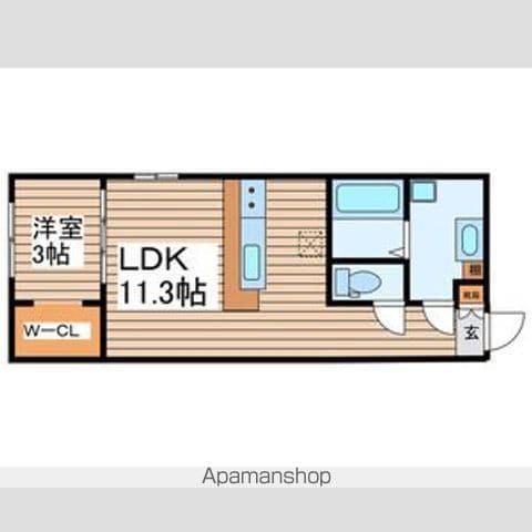 AMIRL PREMIER HEIAN-DORI(1LDK/2階)の間取り写真