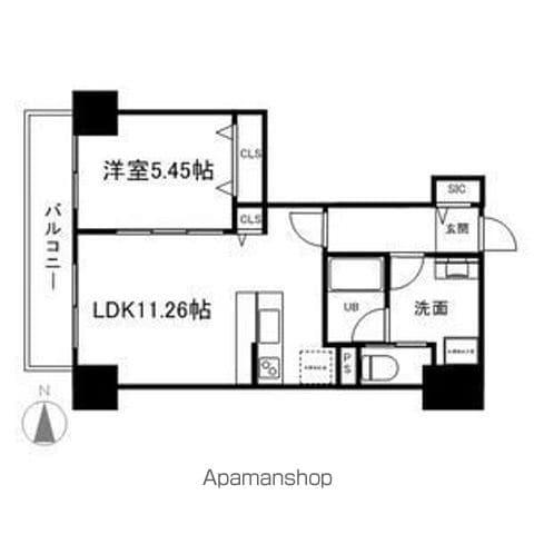 グラン・ドミール小田原山本丁(1LDK/10階)の間取り写真
