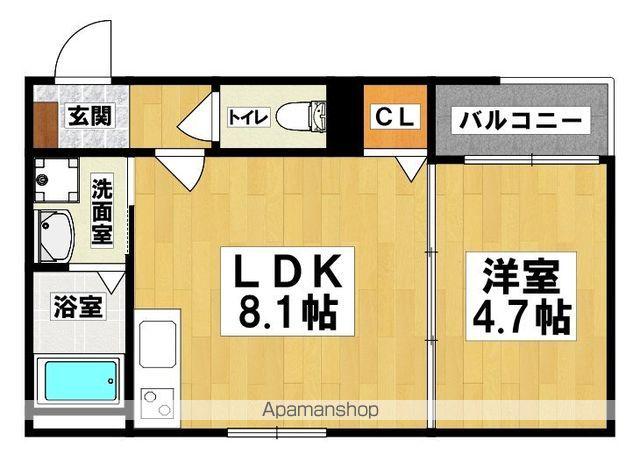 F ASECIA ATTIVO Ⅵ(1LDK/2階)の間取り写真