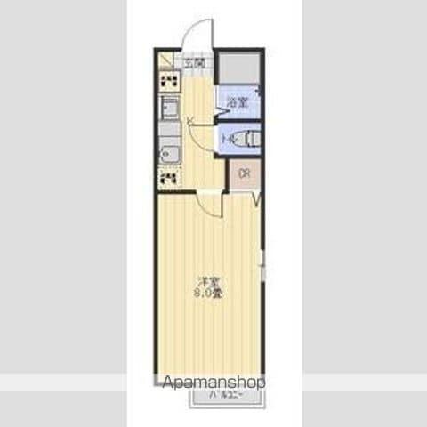 ヒルスクエア(1K/2階)の間取り写真