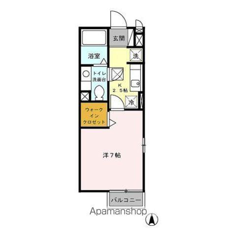 ヴィラ・グランメール(1K/1階)の間取り写真