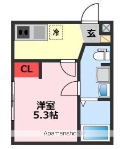 COZY NOOK(1K/2階)の間取り写真