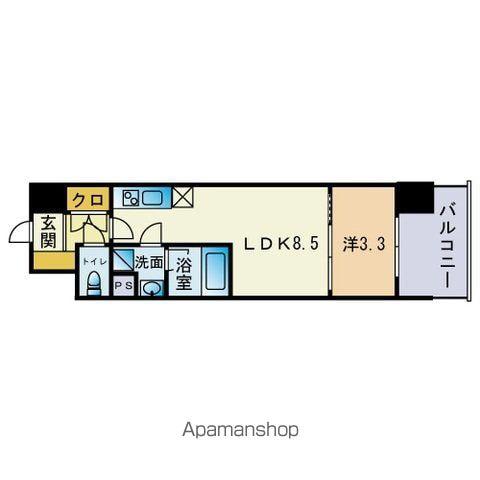 AIFLAT吉塚駅前(1LDK/5階)の間取り写真