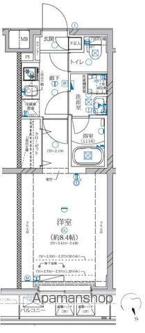 ALIVIS新江古田(1K/1階)の間取り写真