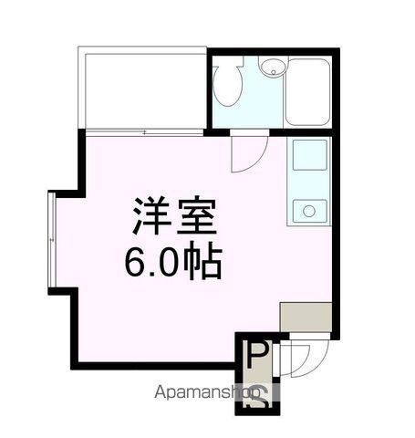 ポエム・ザ・マンション(ワンルーム/2階)の間取り写真