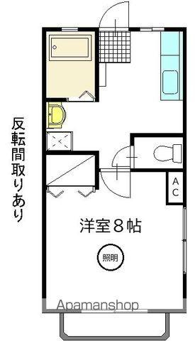 ベルハイム A棟(1K/2階)の間取り写真