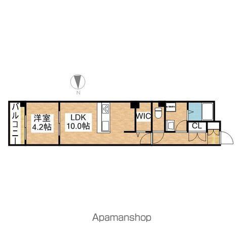 N51 PREMIER 吹上(1LDK/6階)の間取り写真