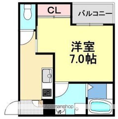 LECOCON半田Ⅵ(1K/2階)の間取り写真