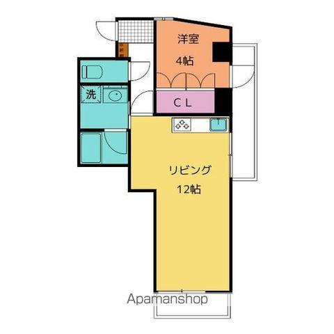KAKUOZAN 358(1LDK/1階)の間取り写真
