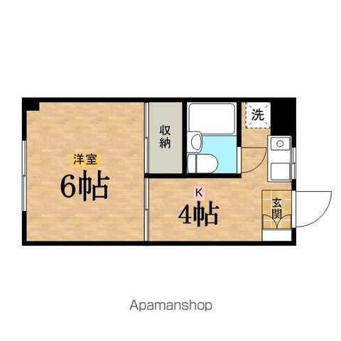 コーポステイブル(1K/1階)の間取り写真