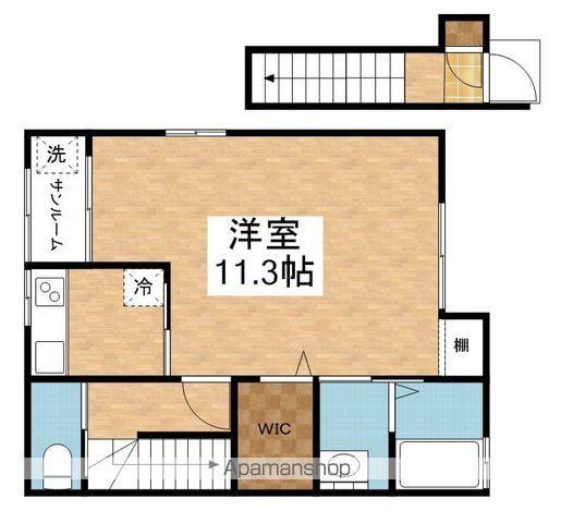 CHAMBREⅡ(1K/2階)の間取り写真